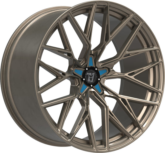 Wolfrace 71 Wolfsburg GTR CUSTOM 19 Racing Bronze Blue Inserts