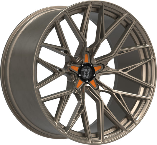 Wolfrace 71 Wolfsburg GTR CUSTOM 20 Racing Bronze Orange Inserts