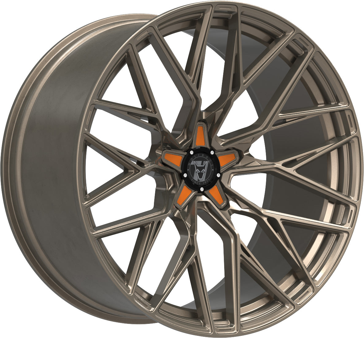 Wolfrace 71 Wolfsburg GTR CUSTOM 19 Racing Bronze Orange Inserts