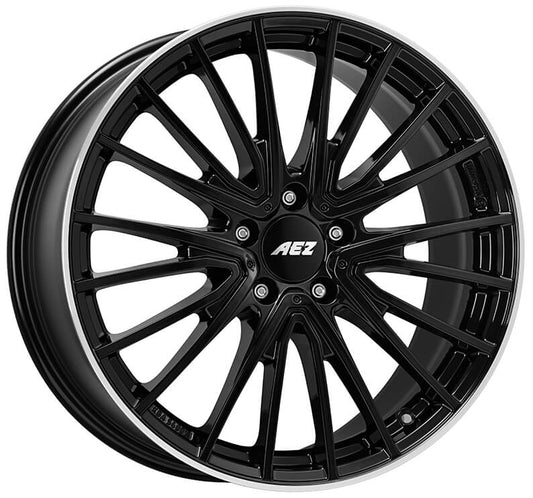 AEZ Berlin black 18 Black / Polished Lip - OUTLET WHEELS5x114.3/64.14018/8.5