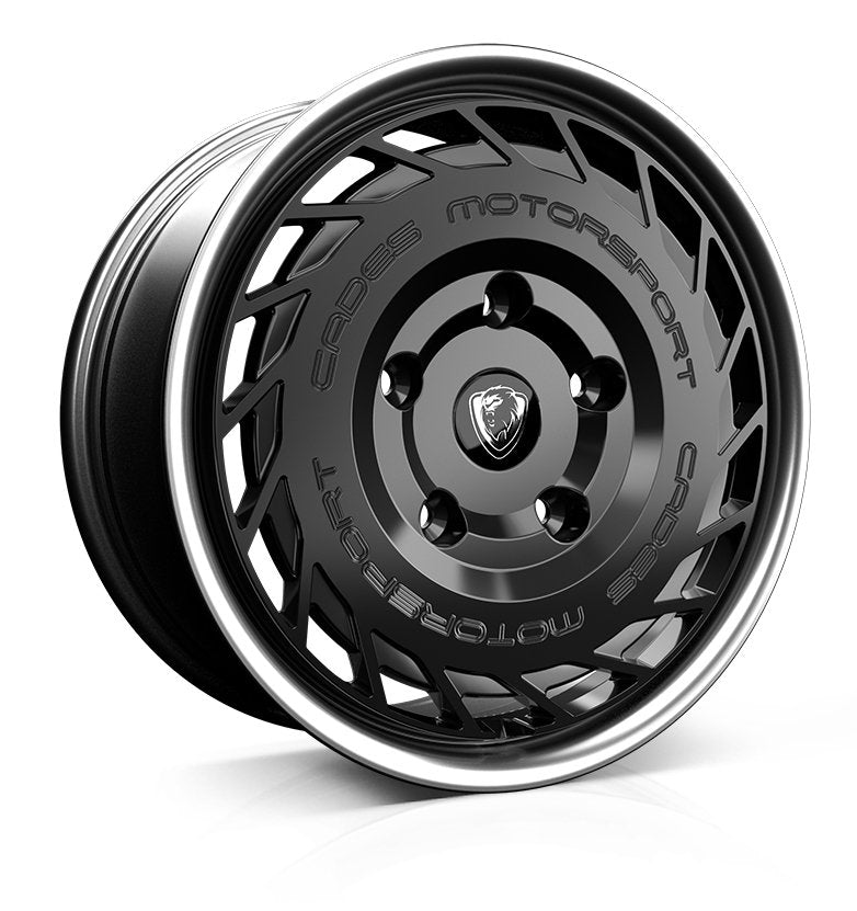 Cades Wheels RT Commercial 18 Black Lip Polish - OUTLET WHEELS5-160/65.15018/8