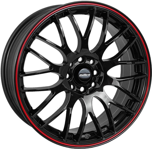 Calibre Motion 15 Black/red Pinstripe - OUTLET WHEELS4x108/73.13815/6.5