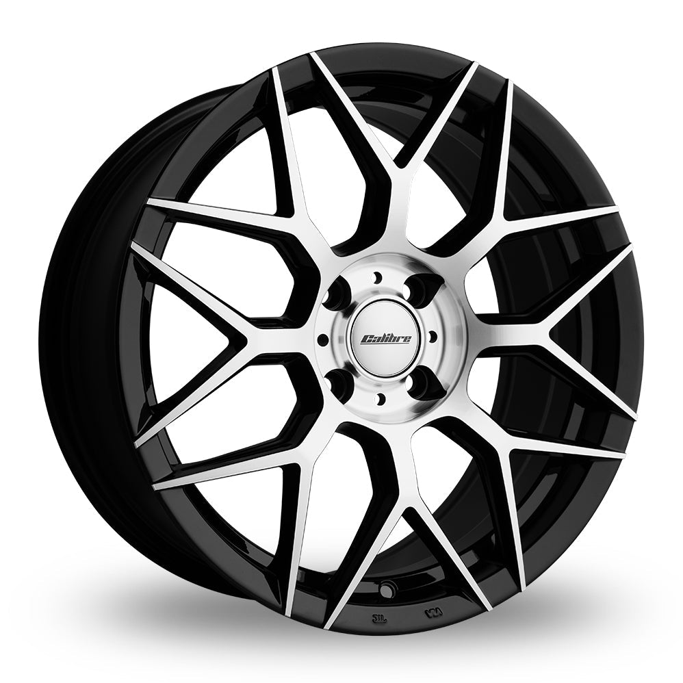 Calibre Spa 7 Black/ Polished - OUTLET WHEELS4x108/73.1357/7.5