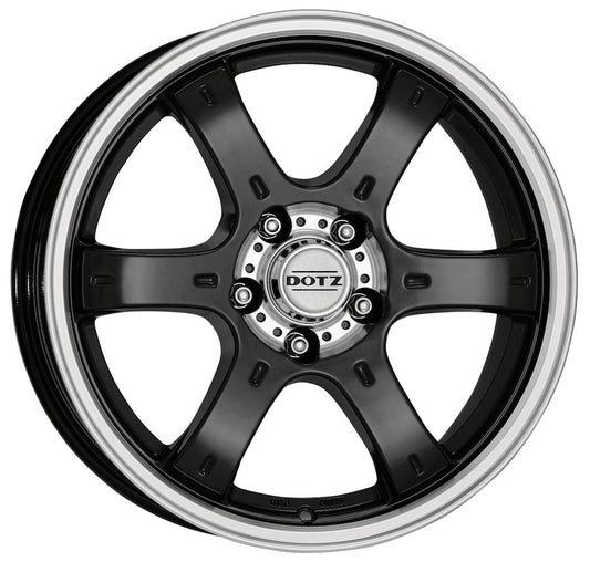 Dotz Crunch 16 Black /polished - OUTLET WHEELS5x114.3/71.63516/8