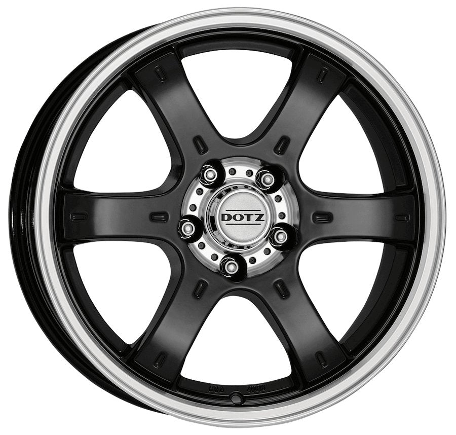 Dotz Crunch 17 Black /polished - OUTLET WHEELS5x114.3/71.62017/8