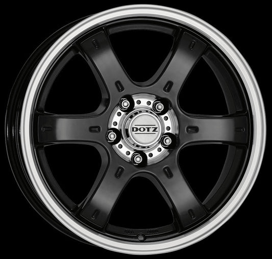 Dotz Crunch 18 Black / Polished - OUTLET WHEELS6x139.7/67.13518/8