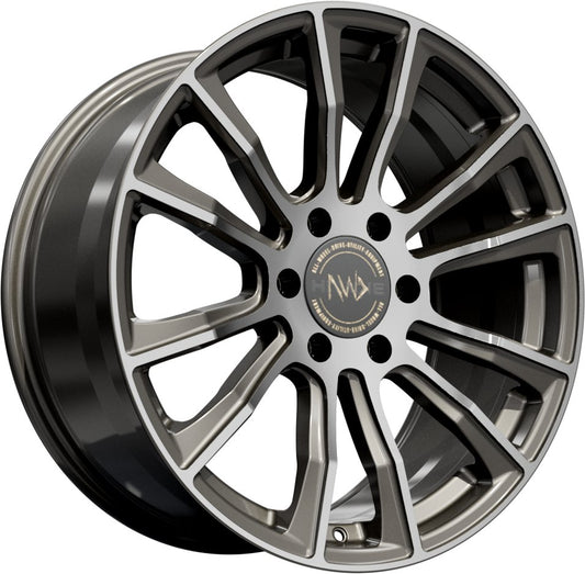 Hawke Wheels Denali 20 Gunmetal Polish - OUTLET WHEELS6-114/66.14020/9