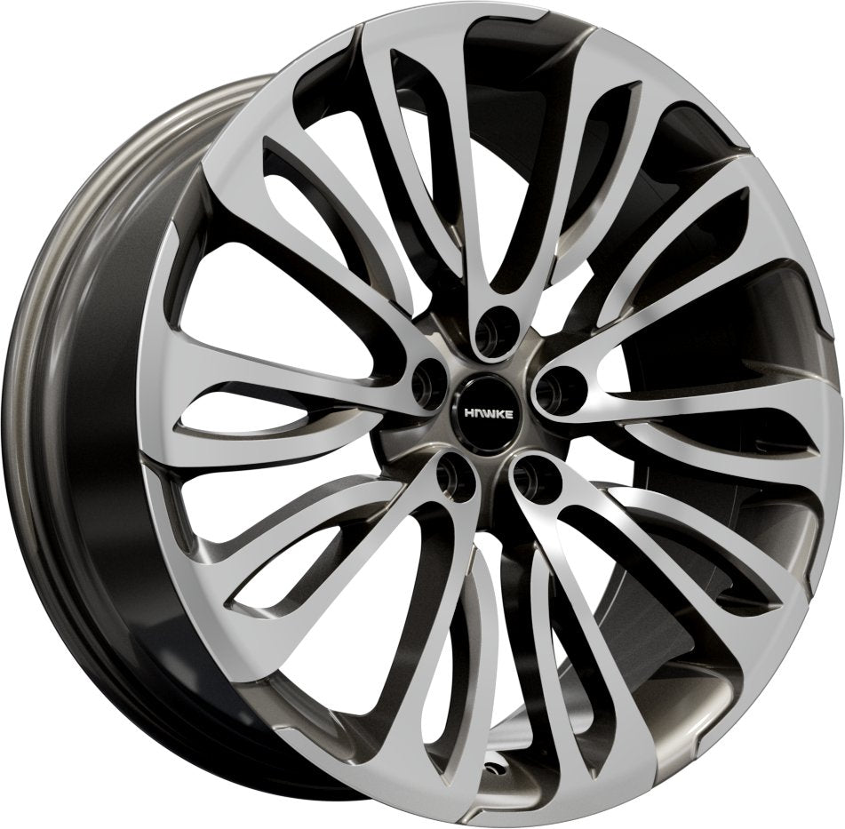 Hawke Wheels Halcyon 22 Gunmetal Polish - OUTLET WHEELS5-120/72.64022/9.5