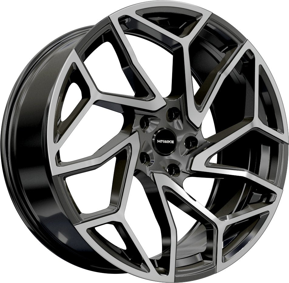 Hawke Wheels Khotan 22 Gunmetal Polished - OUTLET WHEELS5-108/63.43922/9.5