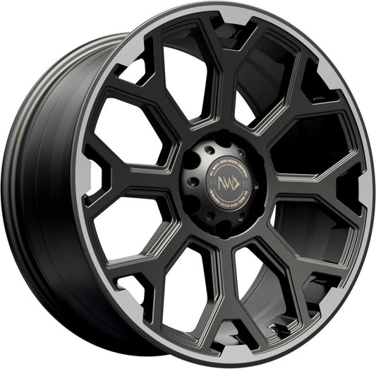 Hawke Wheels Sar 20 Matt Black Lip Polished - OUTLET WHEELS6-139/106.23020/9