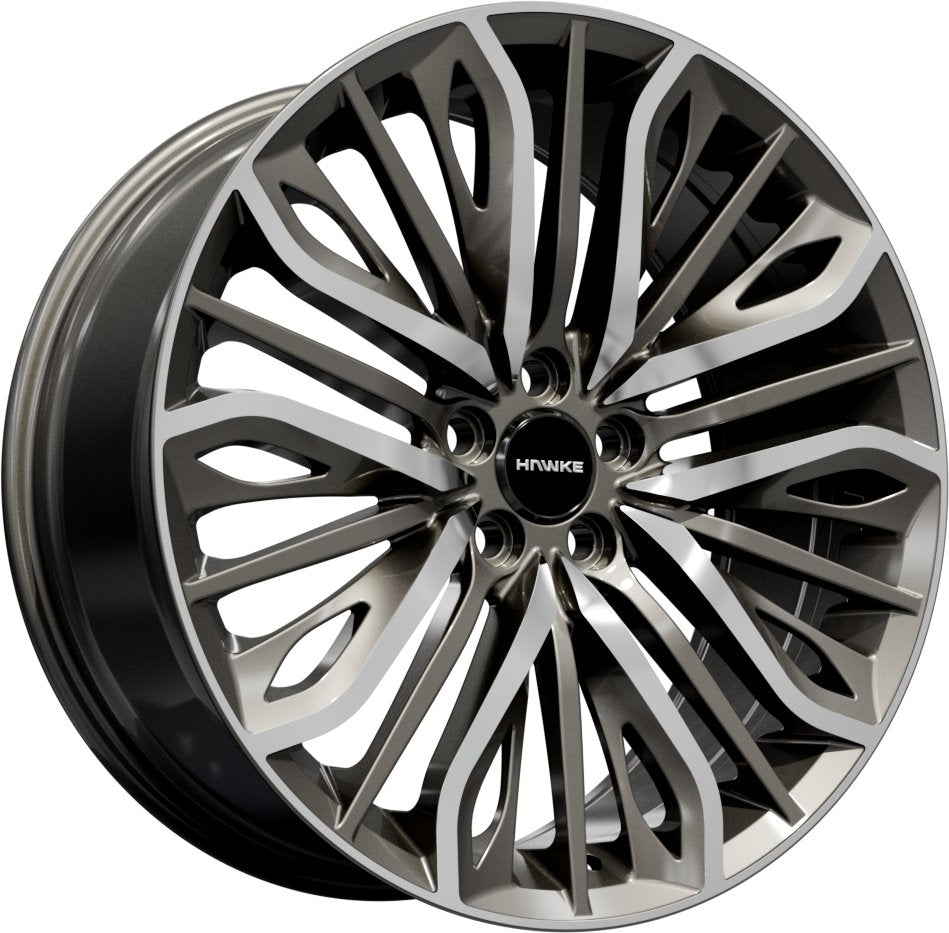 Hawke Wheels Vega 20 Gunmetal Polish - OUTLET WHEELS5-120/72.64220/9